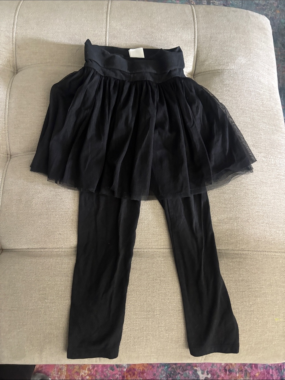 GAP Black Tulle Skorted Leggings for Kids